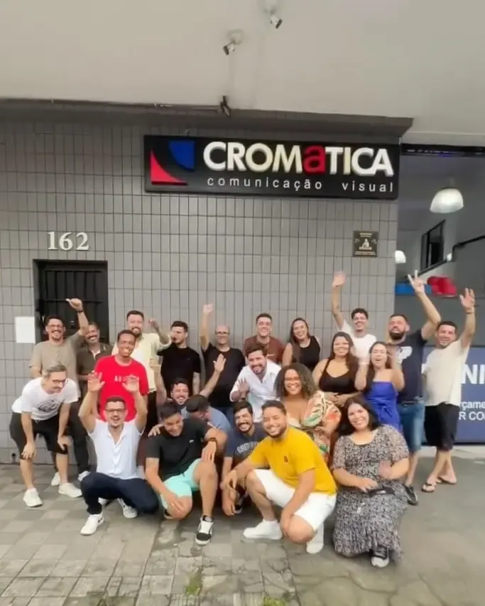 Sede da Cromatica Comunicação Visual, em Santos, SP